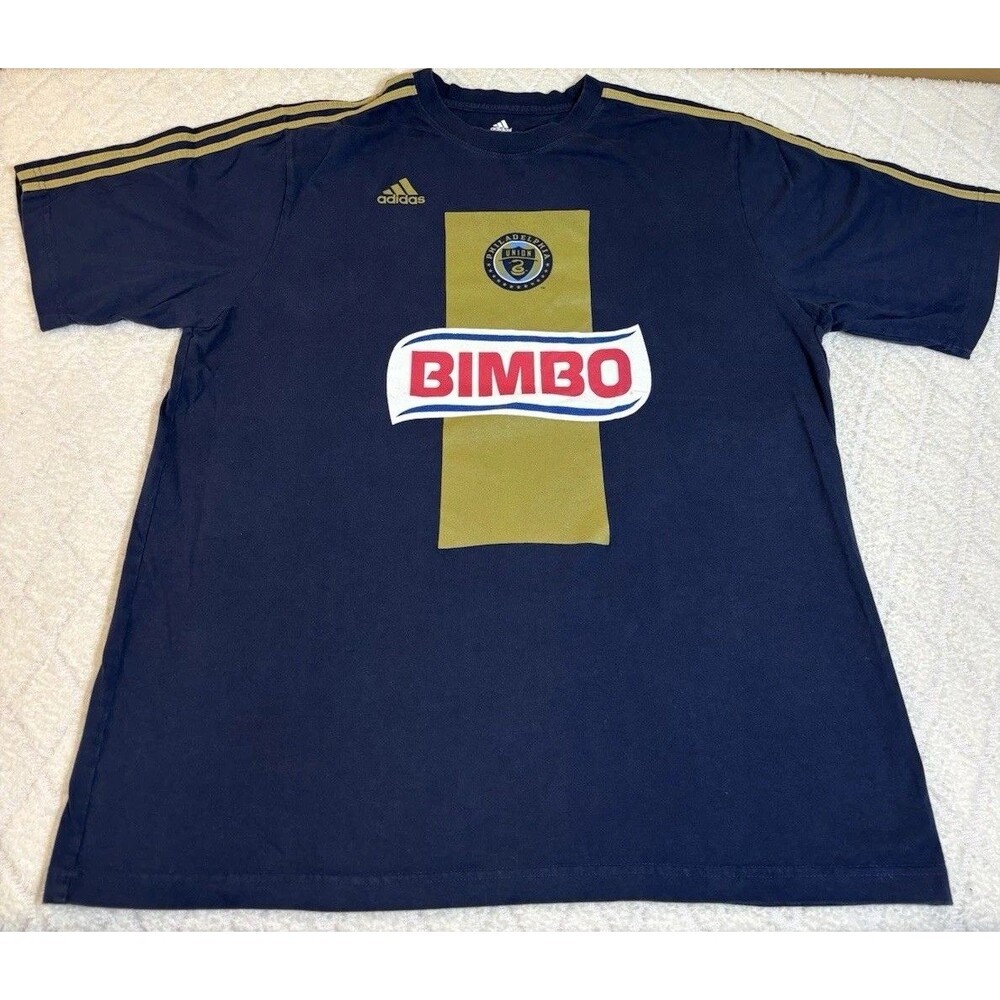 Adidas Philadelphia Union Bimbo Soccer Shirt Jersey Style 3 Striped Size XL